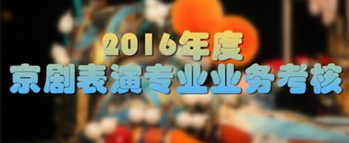 后入内射大屁股国家京剧院2016年度京剧表演专业业务考...